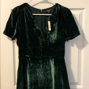 Madewell Velvet mini dress